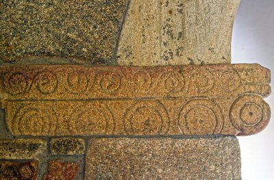 Visigothic carvings in the Chapel of São Pedro de Balsemão, Sé, Lamego, Portugal c.599 by Visigothic